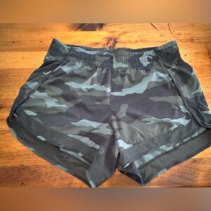 Athleta running shorts, camouflage colors. Size Small